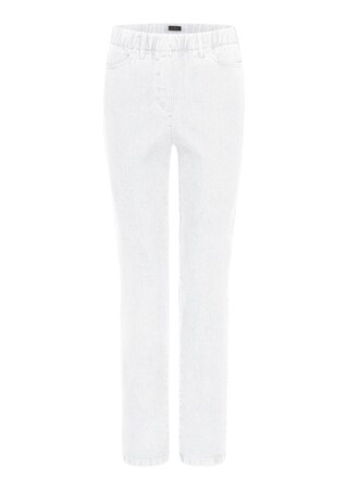 wit Klassieke jeans LOUISA met elastische tailleband
