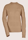 Stehkragen-Pullover mit Zopfmuster thumbnail 6