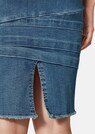 Denim skirt with fringes thumbnail 5
