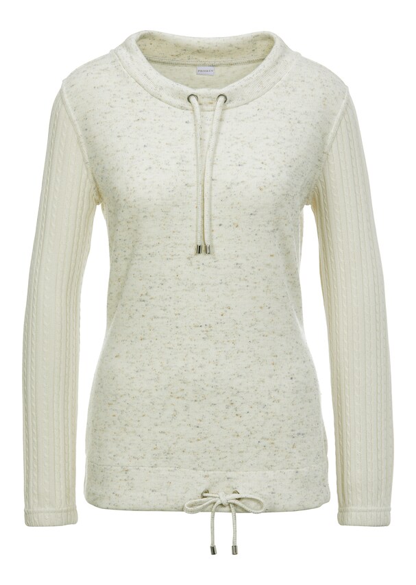 Sportiver Pullover im soften Material-Mix