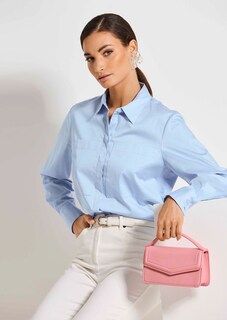 Lange Oversize-Bluse thumbnail 4