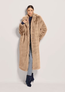 Langer Webpelzmantel thumbnail 1