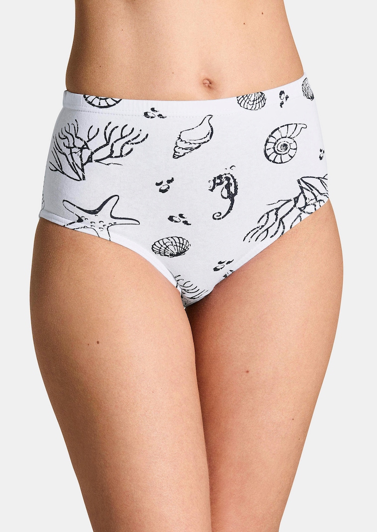 Baumwoll-Taillenslip im Mehrfachpack