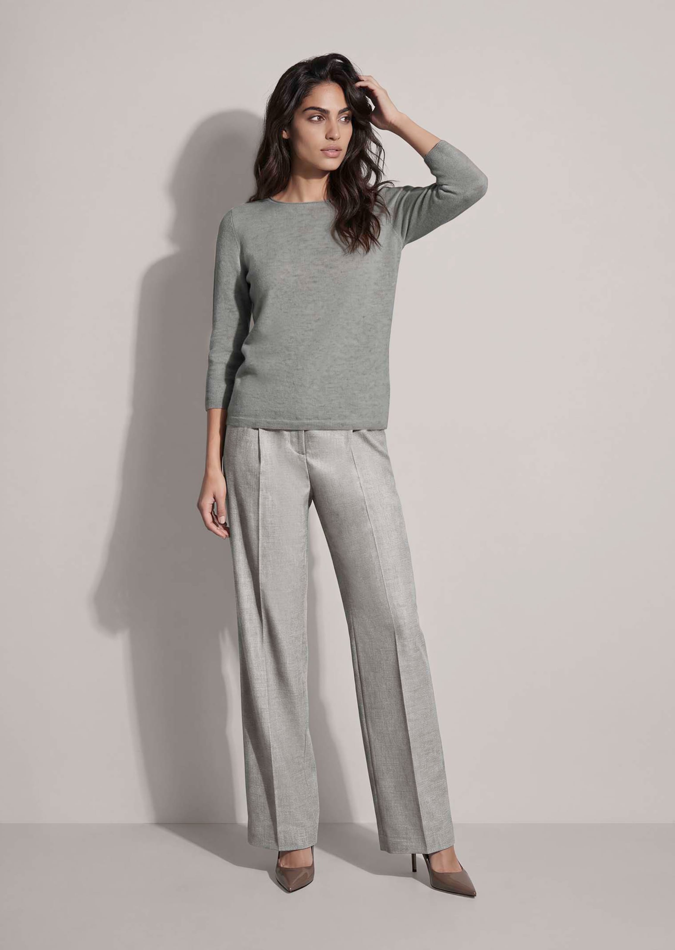 Pullover aus reinem Kaschmir mit 3/4-Arm