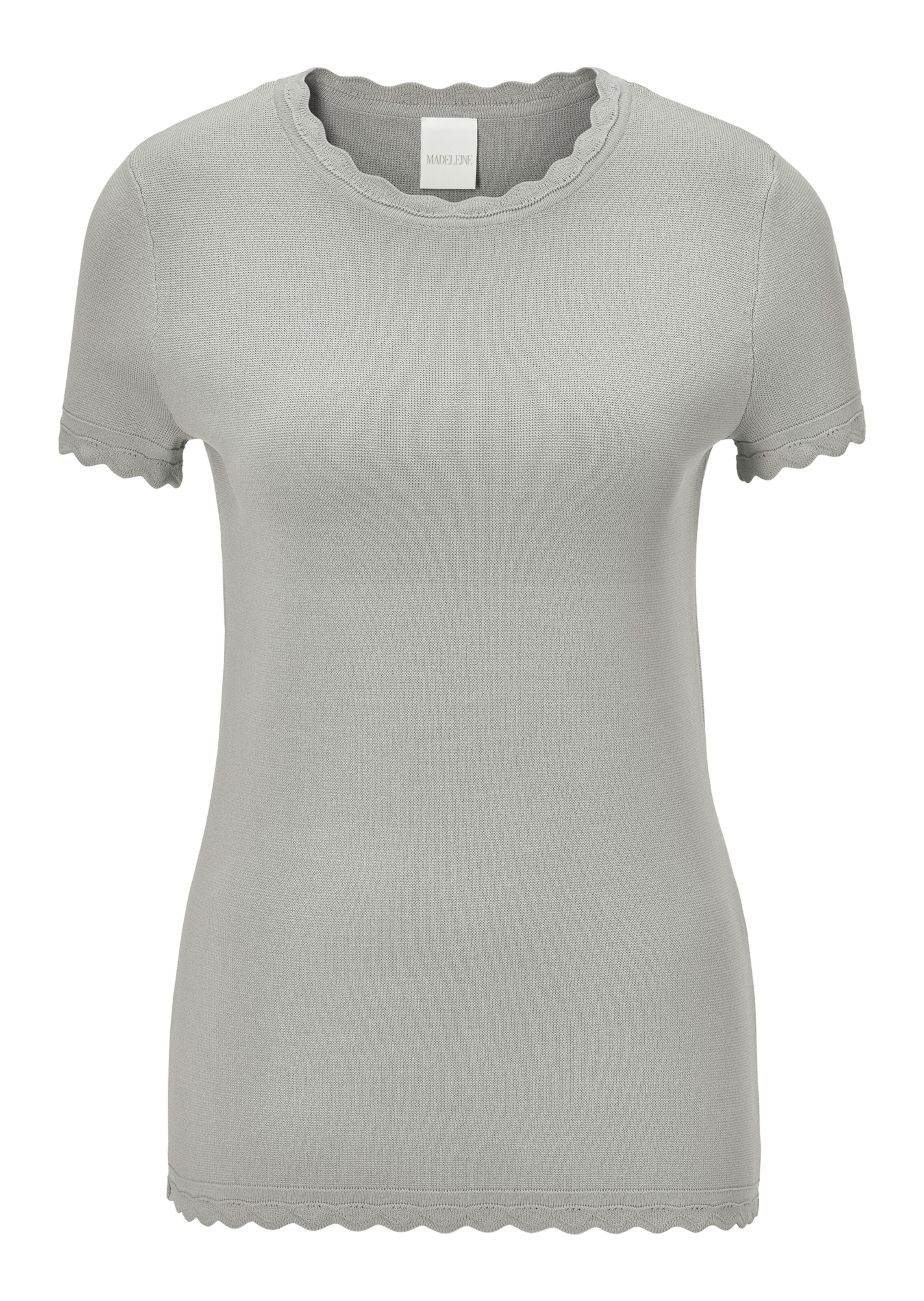 Kurzarm-Pullover aus Milano-Strick