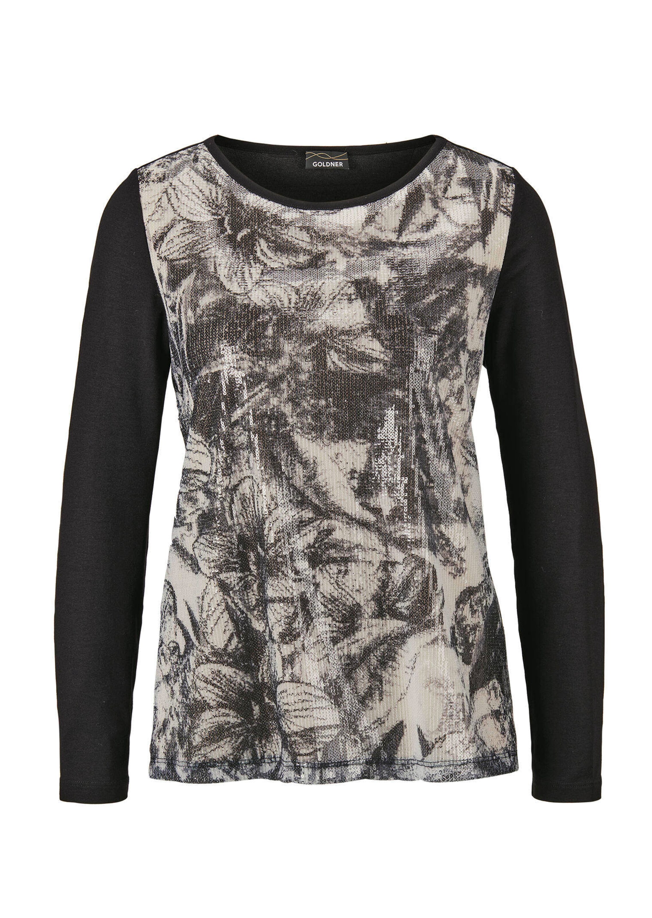 Langarmshirt mit Pailletten