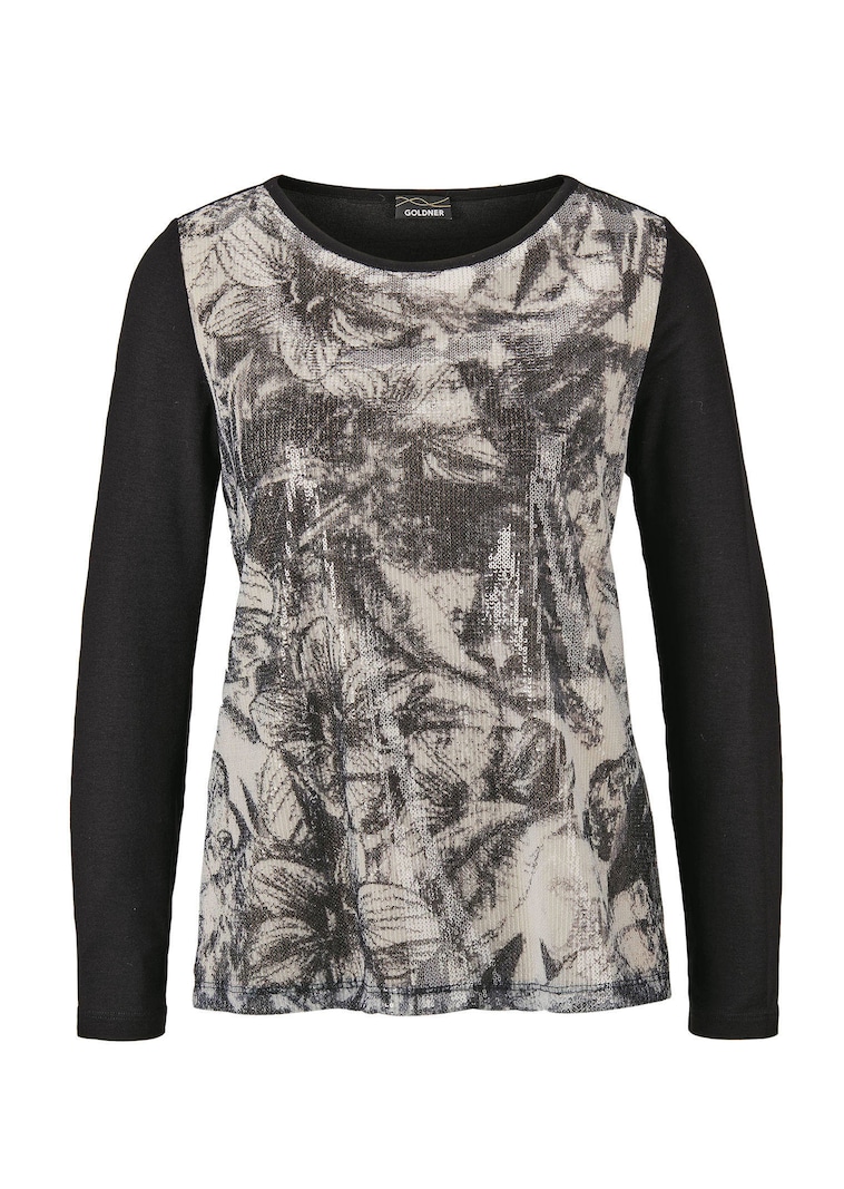 T-shirt manches longues à paillettes