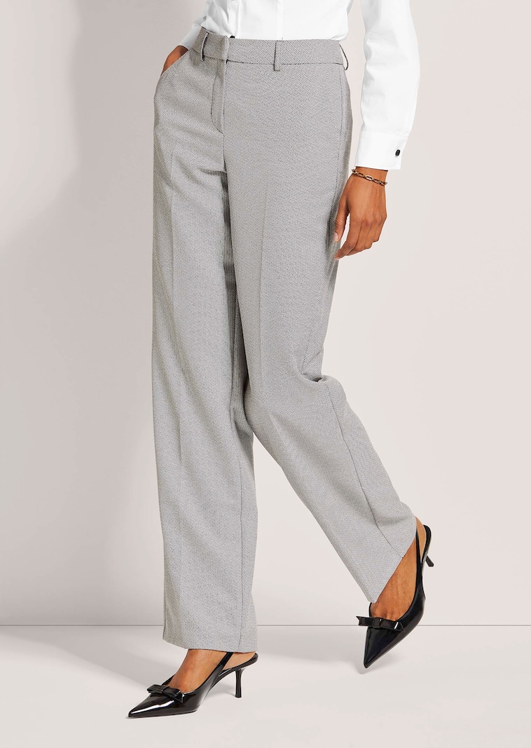 Weite Bügelfalten-Hose