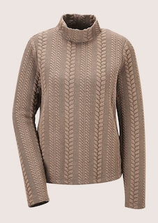 Sweatshirt mit Zopfstruktur thumbnail 6