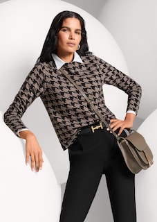 Dogtooth print sweatshirt thumbnail 7