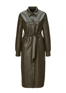 Hemdblusenkleid aus hochwertigem Lederimitat thumbnail 1