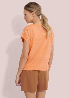 Gestreept shirt met brede zoom thumbnail 2