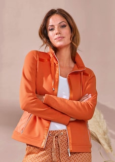 Veste sweat avec liens en satin thumbnail 5