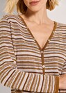 Narrow cardigan with multicoloured stripe pattern thumbnail 5
