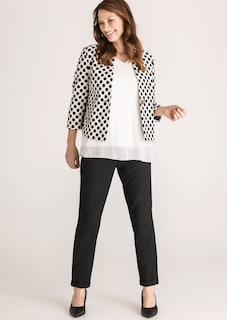 Blazer aus strukturierter Jacquard-Ware thumbnail 2