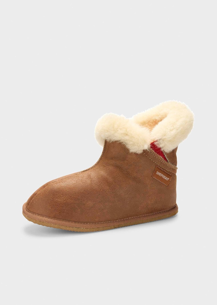 Hausschuhe aus echtem Schaffell