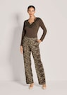 Weite Jerseyhose mit Leopardenmuster thumbnail 2