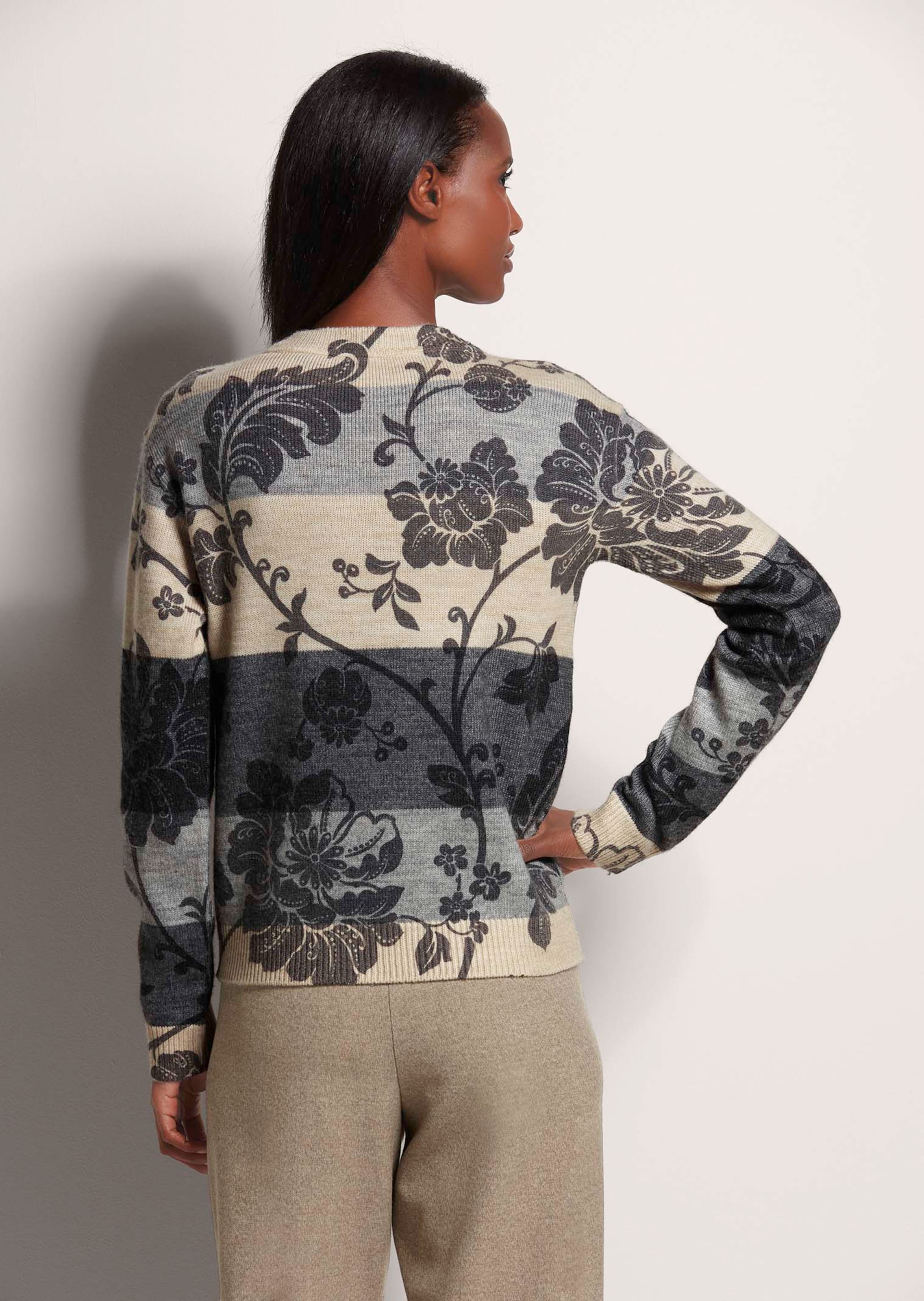 T-shirt à Manches Longues Avec Bannière De Marque Pour Hommes