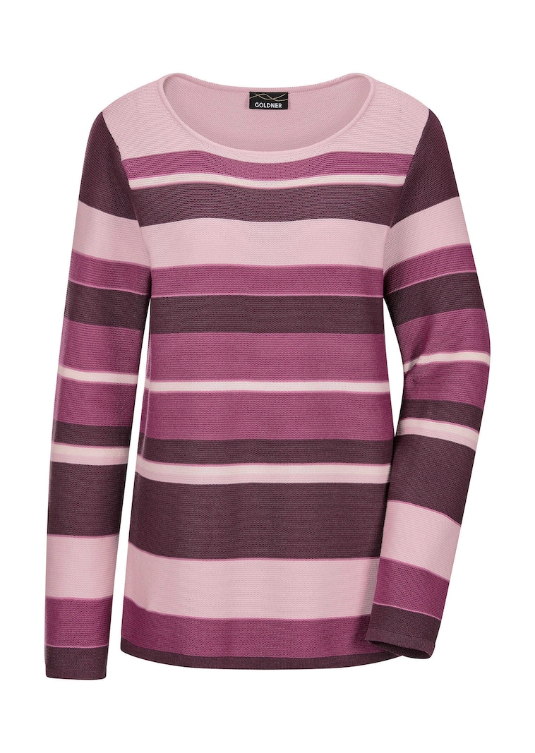 Tricot pullover met streepdessin