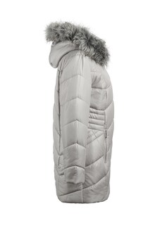 Warme Steppjacke mit Kapuze und Fellimitat thumbnail 5