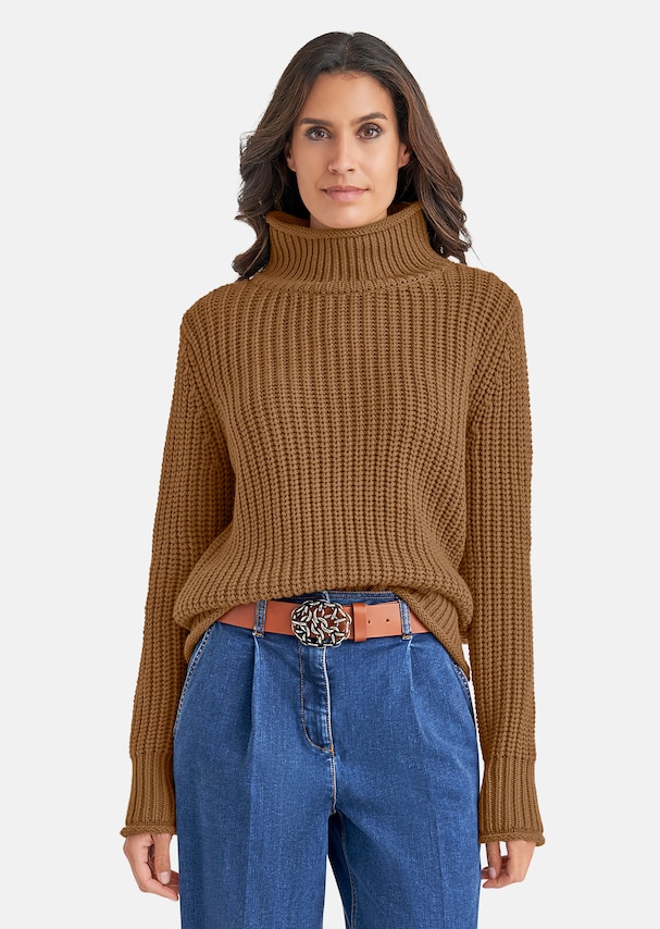 Oversized-Pullover aus edler Schurwolle