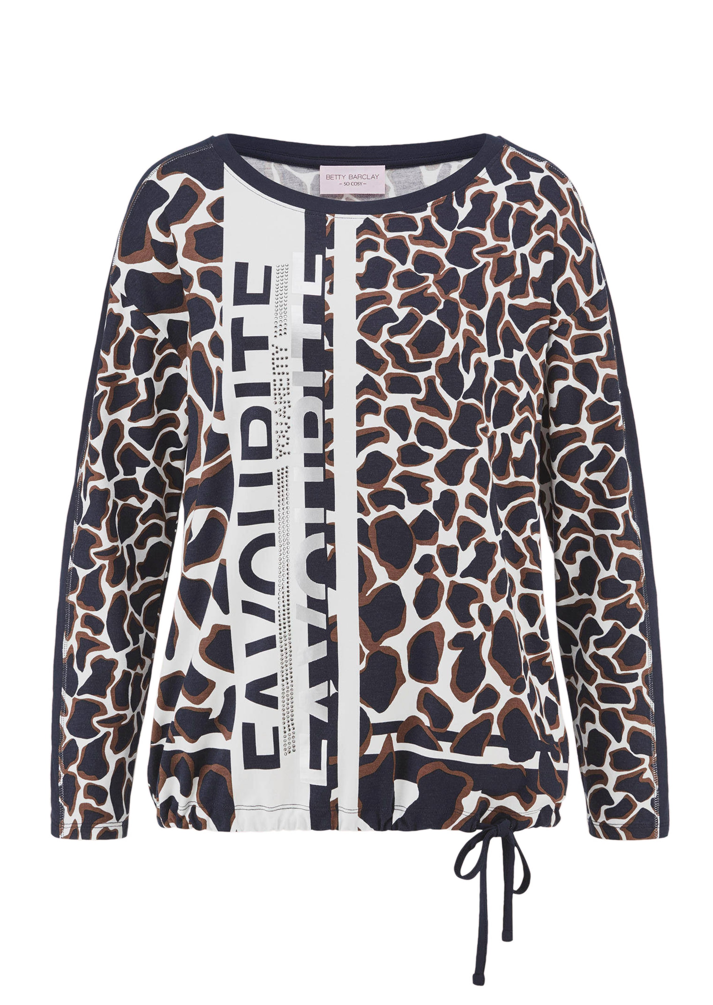 T-shirt manches longues avec imprimé léopard