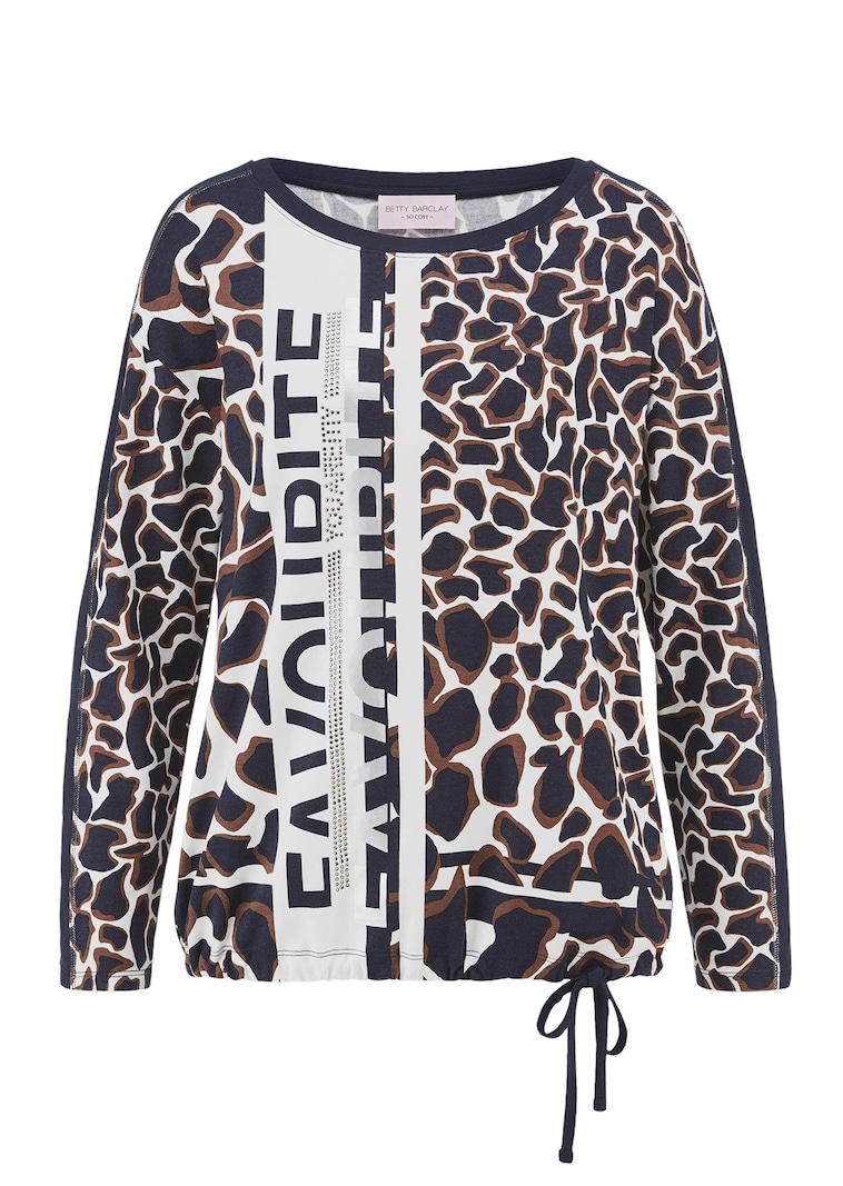 Shirt met lange mouwen en luipaardprint