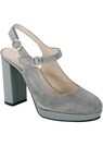 Sling-Pumps aus Velours-Leder thumbnail 1