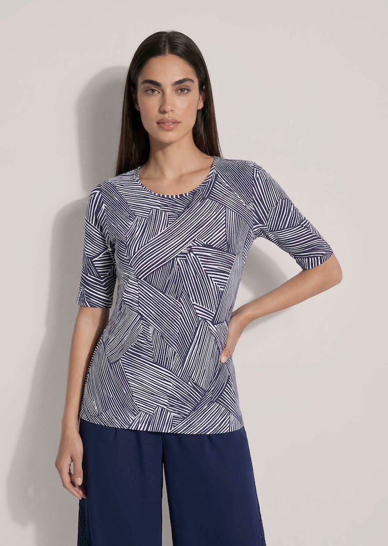 Shirt mit grafischem Linien-Muster