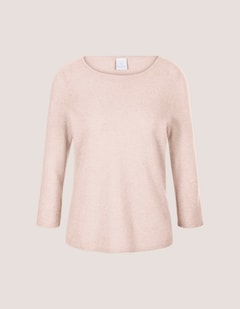 Cashmere jumper with boat neckline thumbnail 6