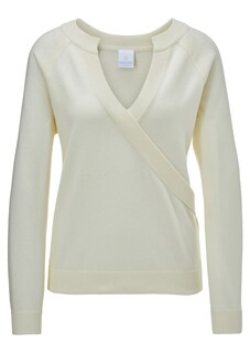 Strickpullover in Wickeloptik thumbnail 1