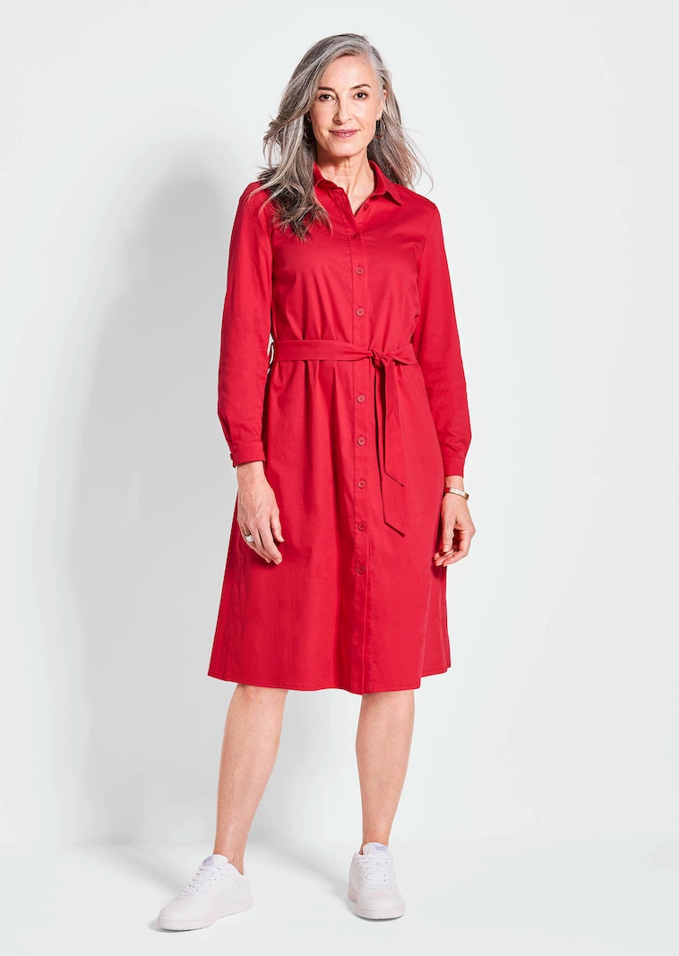 Hemdblusenkleid mit BindegĂ¼rtel