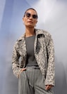 Biker-Jacke in bedruckter Scuba-Qualität thumbnail 7