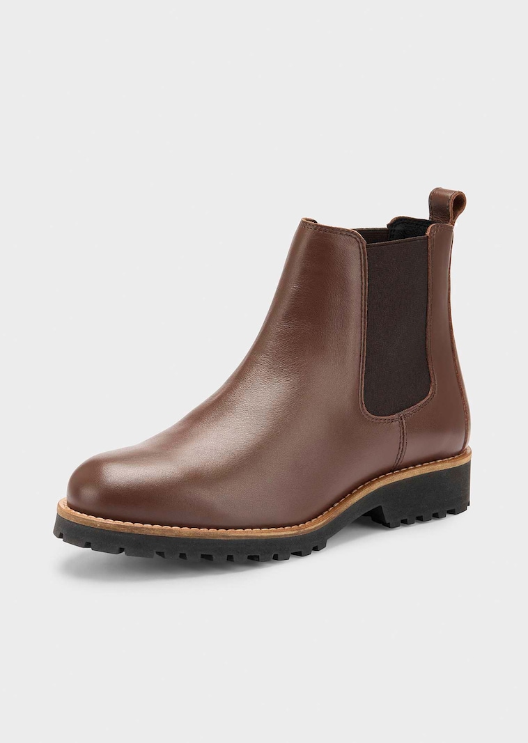 Bottines en cuir véritable