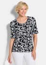 Jersey-Shirt mit Blumenmuster thumbnail 1