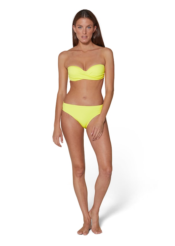 Bandeau bikini with drape effect 1