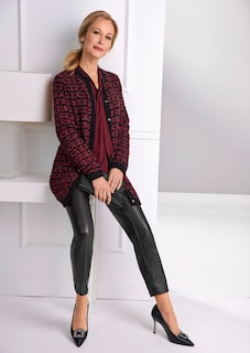 Chique tricot cardigan met glansgaren thumbnail 7