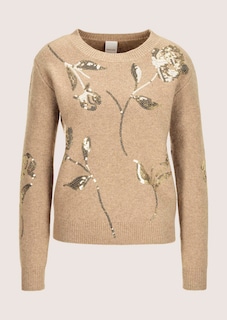 Rundhals-Pullover mit glitzernden Pailletten thumbnail 6
