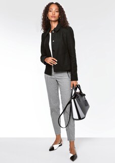 Kurzer Blazer mit Pünktchen-Dessin thumbnail 7