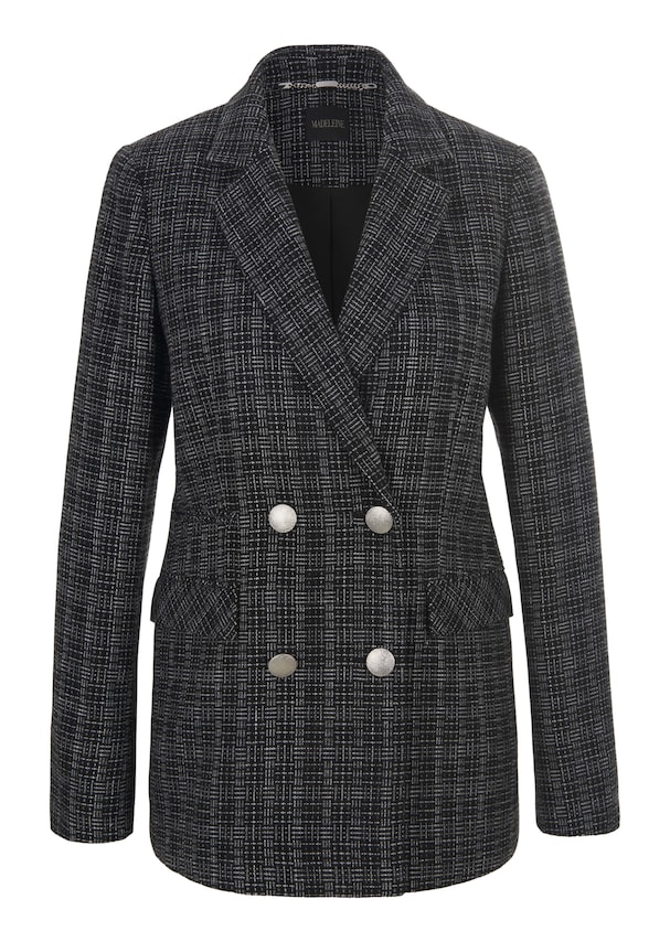 Classic blazer with silver-coloured buttons 5