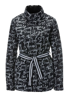 Reversible padded jacket with letter print thumbnail 1