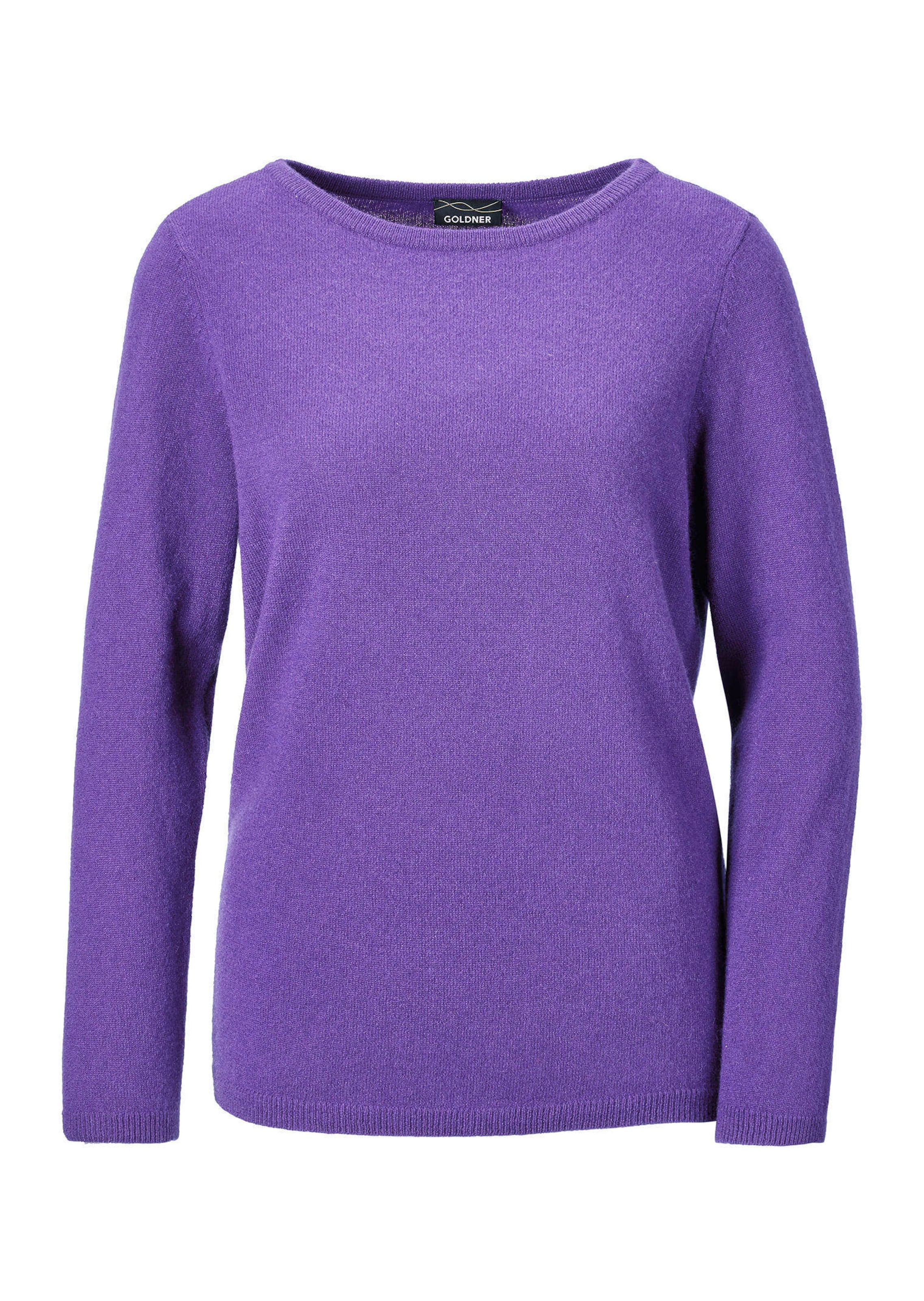 Pullover van kasjmier met boothals