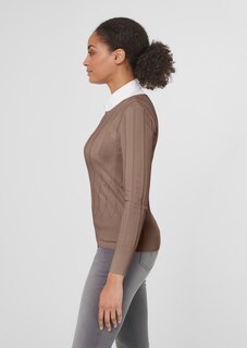 Feinstrick-Pullover mit Lochmuster thumbnail 4