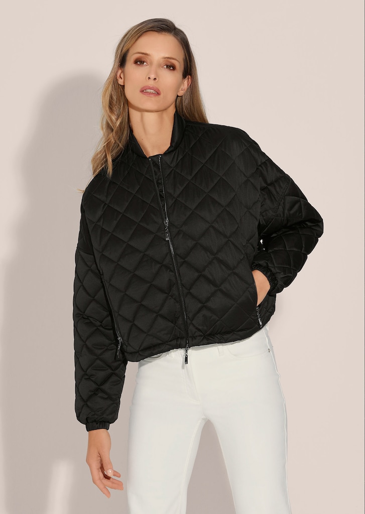 Oversized quilted blouson
