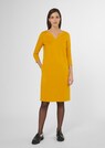 Stretch dress with short sleeves and flared skirt thumbnail 2