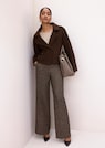 Weite Tweed-Hose mit Bügelfalten thumbnail 7