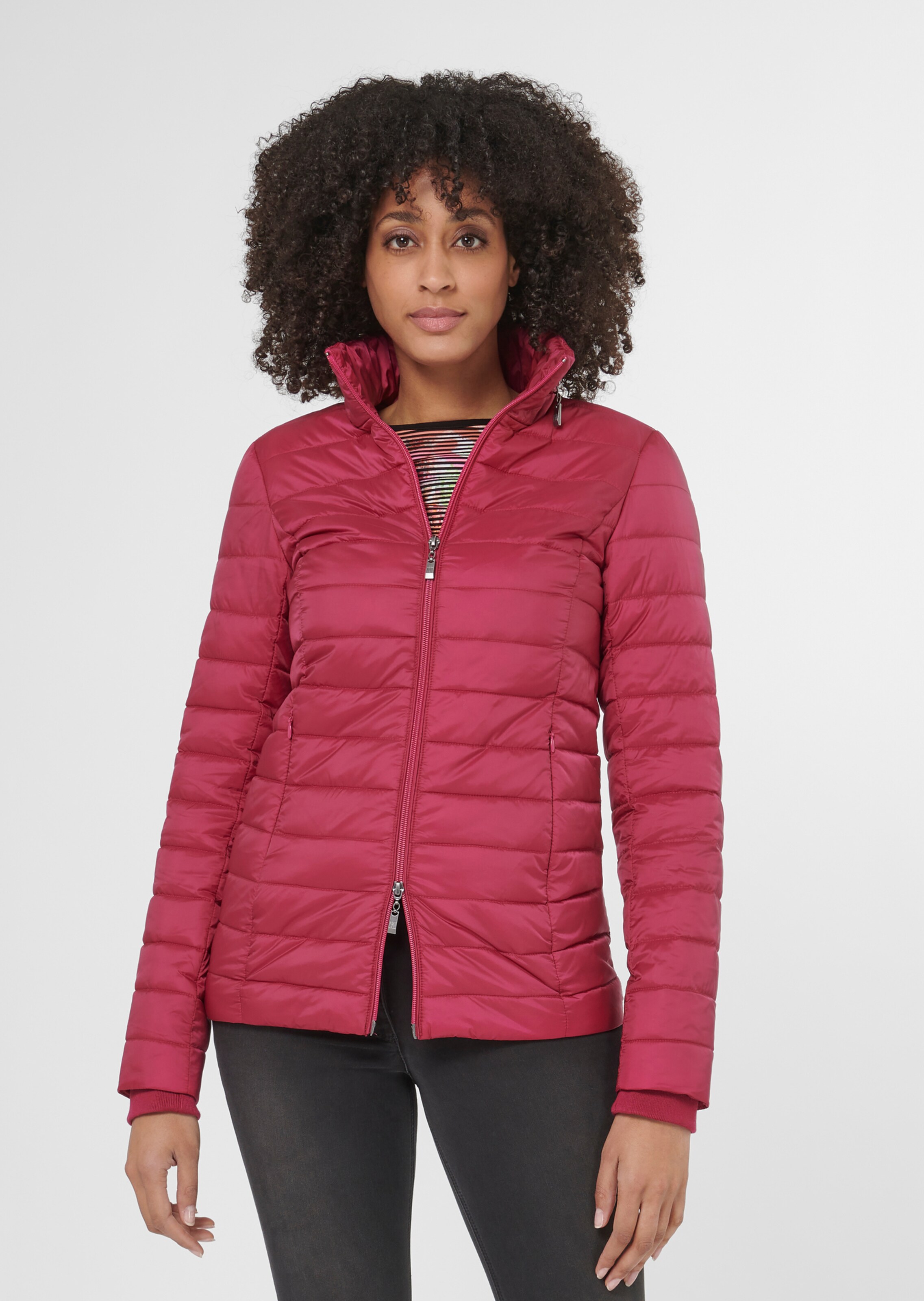 Warm wattierte Steppjacke mit Kapuze