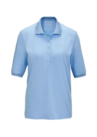 hellblau Poloshirt in hochwertiger Pikee-Qualität
