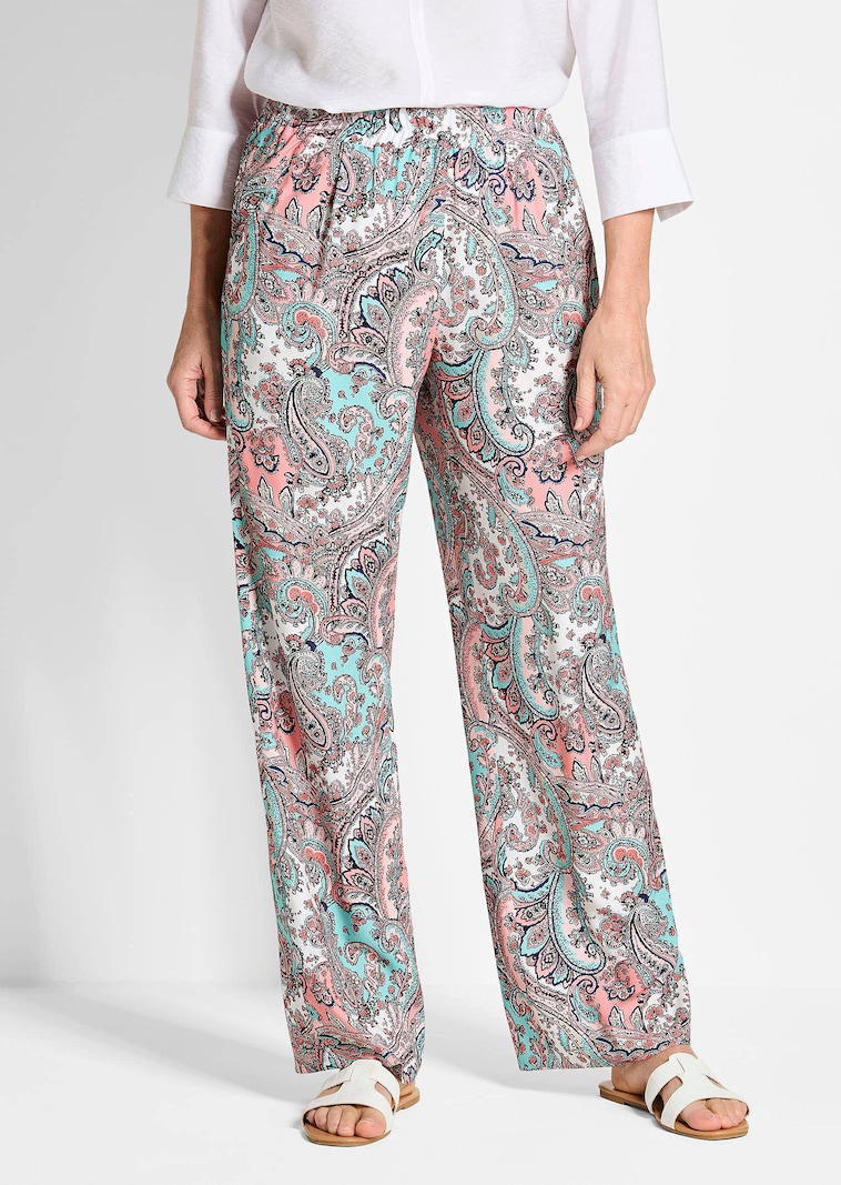 Pantalon à motif cachemire