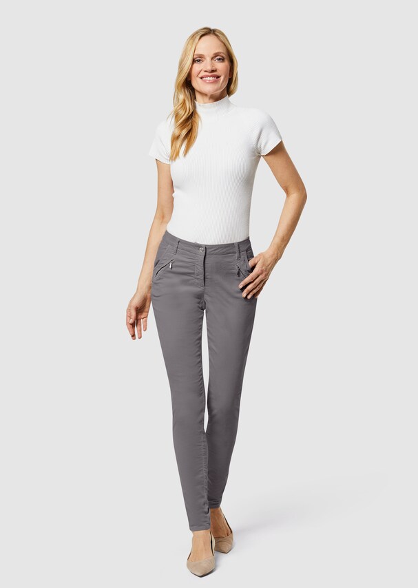 Sports velvet trousers in chino style 1